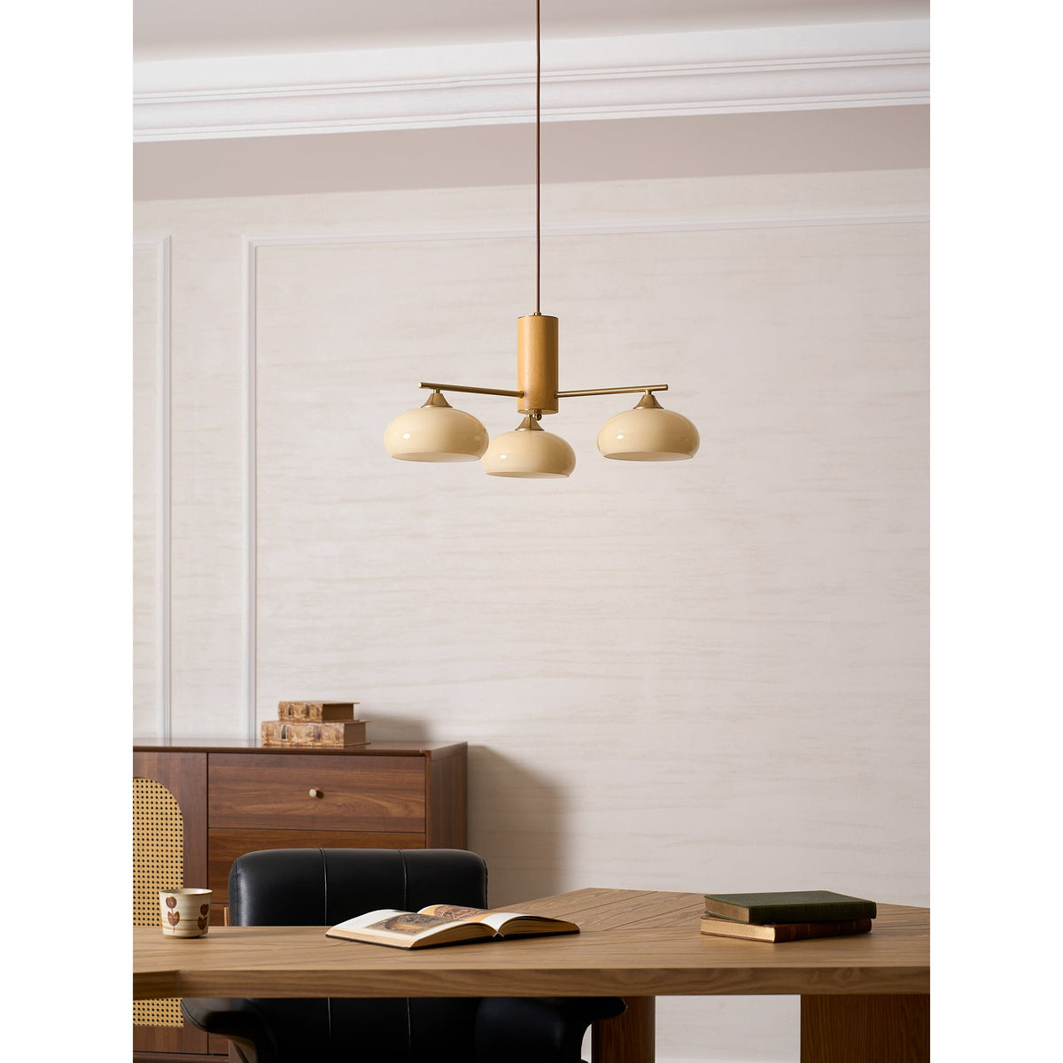 Nova Elliptical Persimmon Chandelier