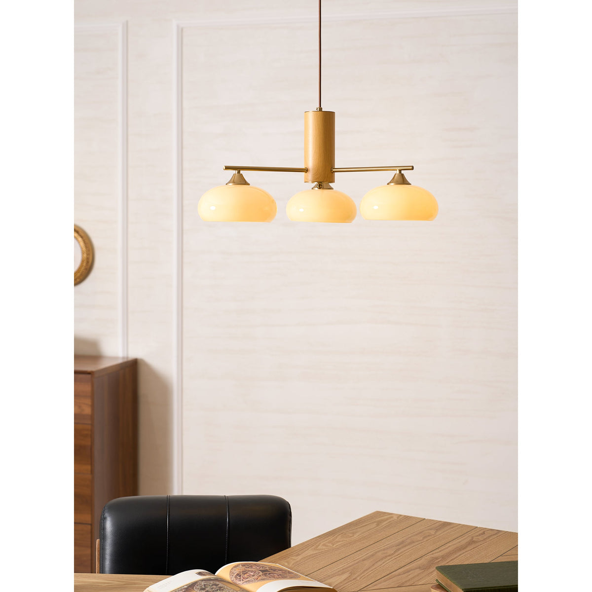 Nova Elliptical Persimmon Chandelier