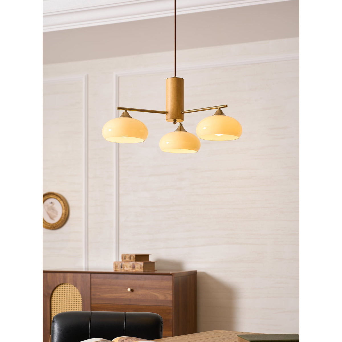 Nova Elliptical Persimmon Chandelier