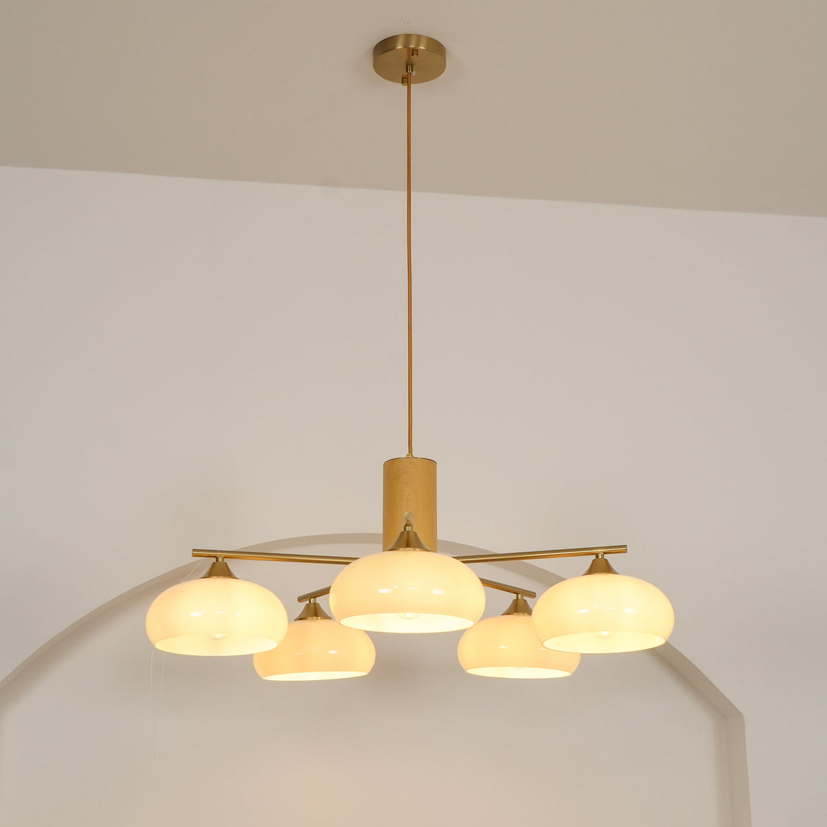 Nova Elliptical Persimmon Chandelier
