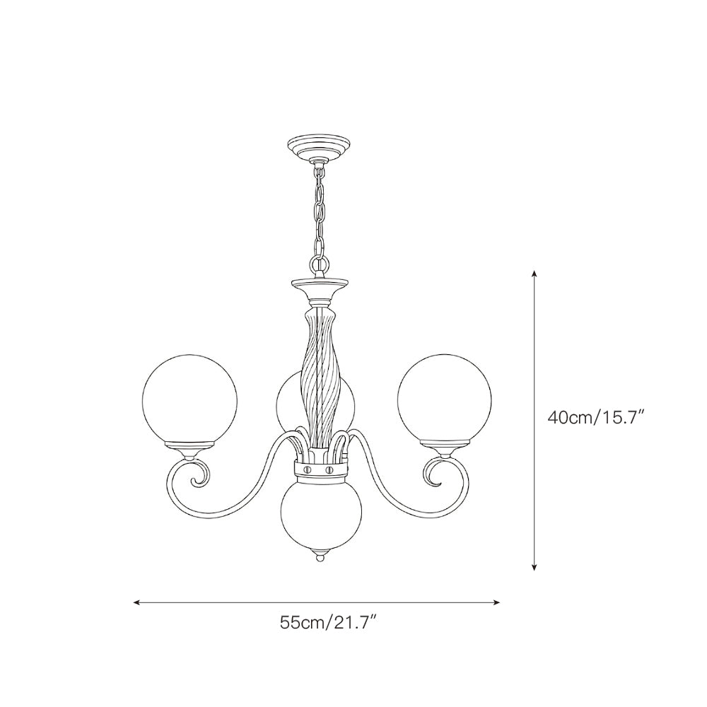 Evelyn Glass Chandelier