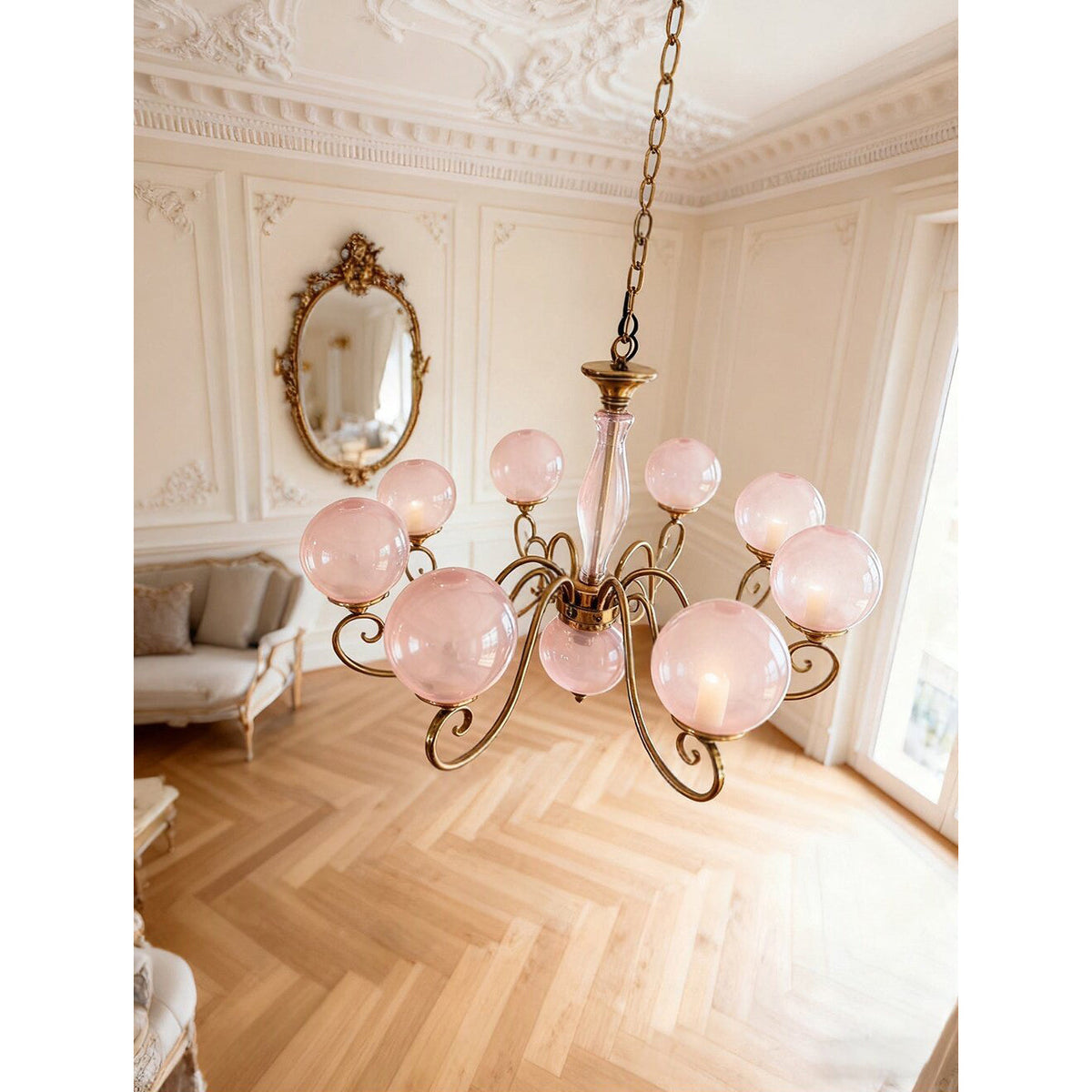 Evelyn Glass Chandelier