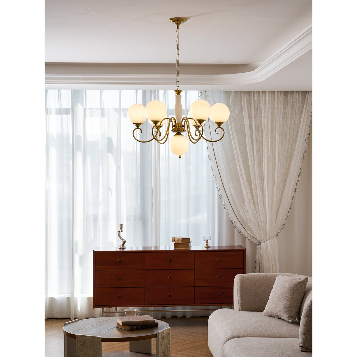 Evelyn Glass Chandelier