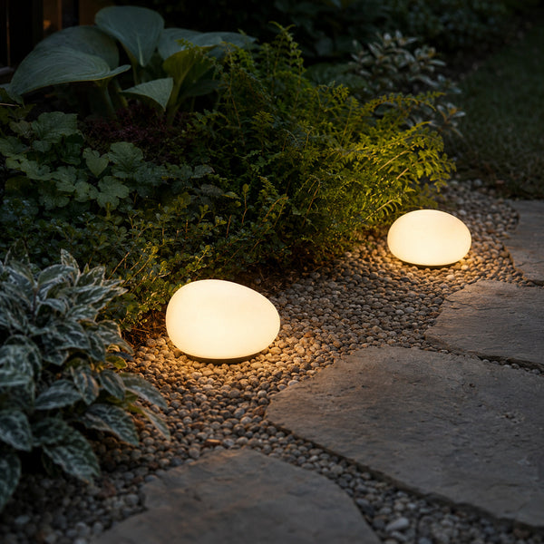 Along a garden path