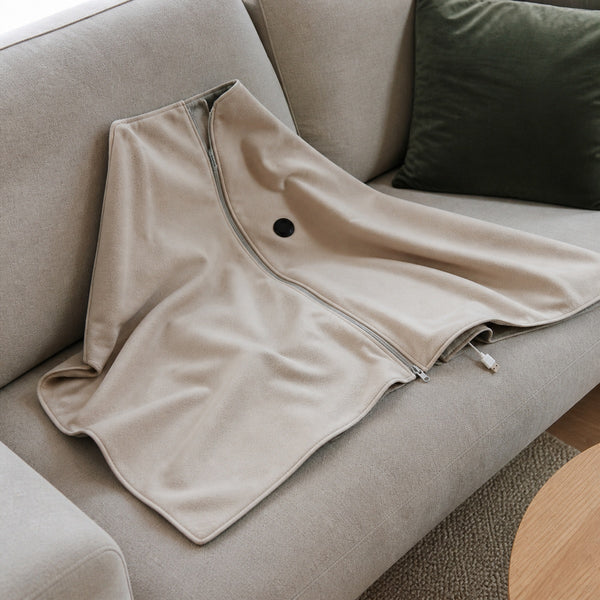 On the sofa