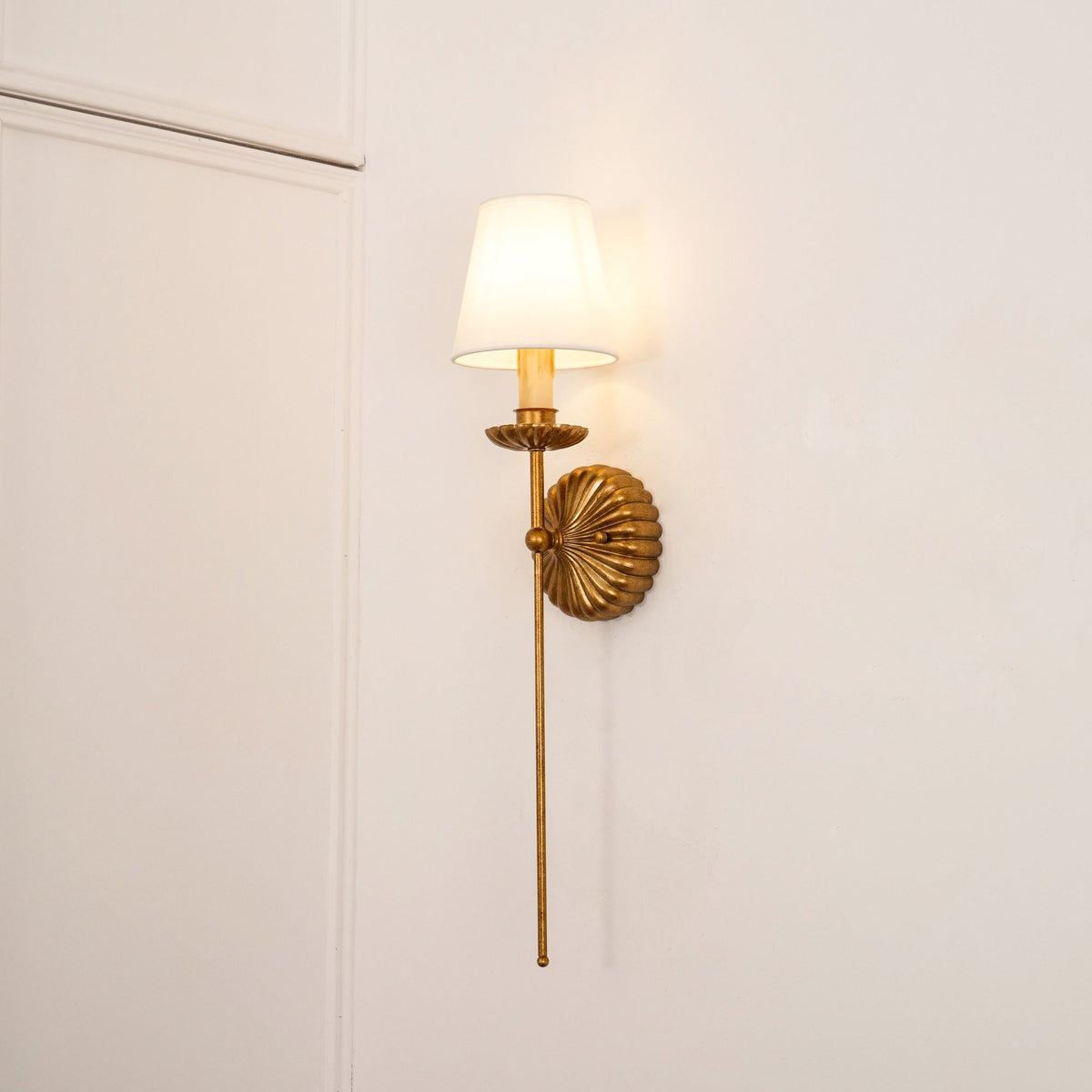 Catina Gold-Leaf Double Wall Sconce
