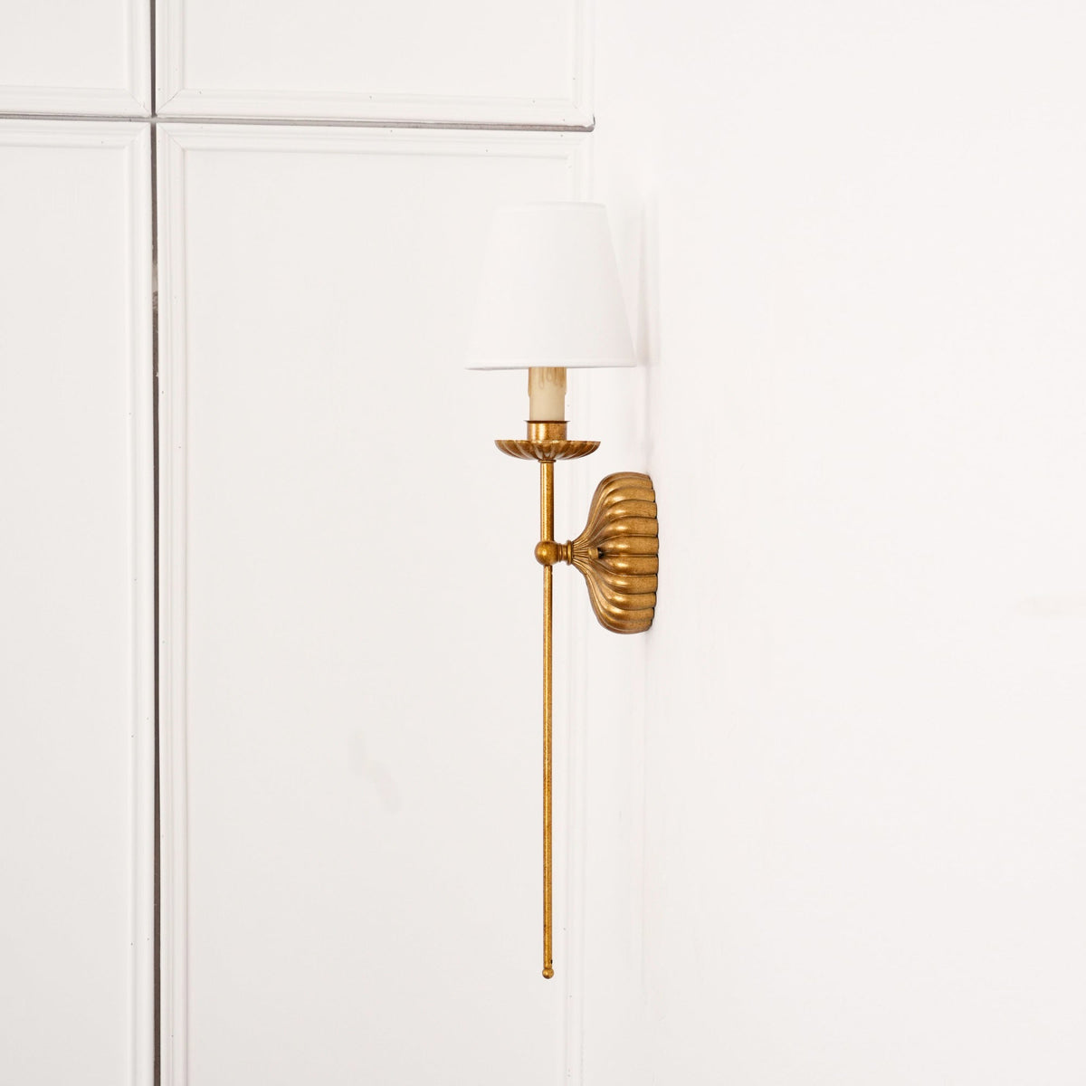 Catina Gold-Leaf Double Wall Sconce