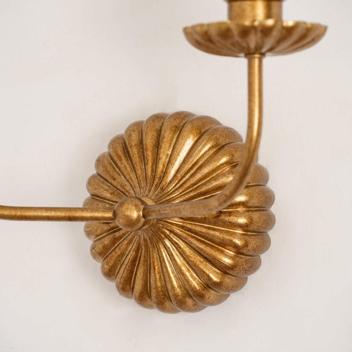 Catina Gold-Leaf Double Wall Sconce