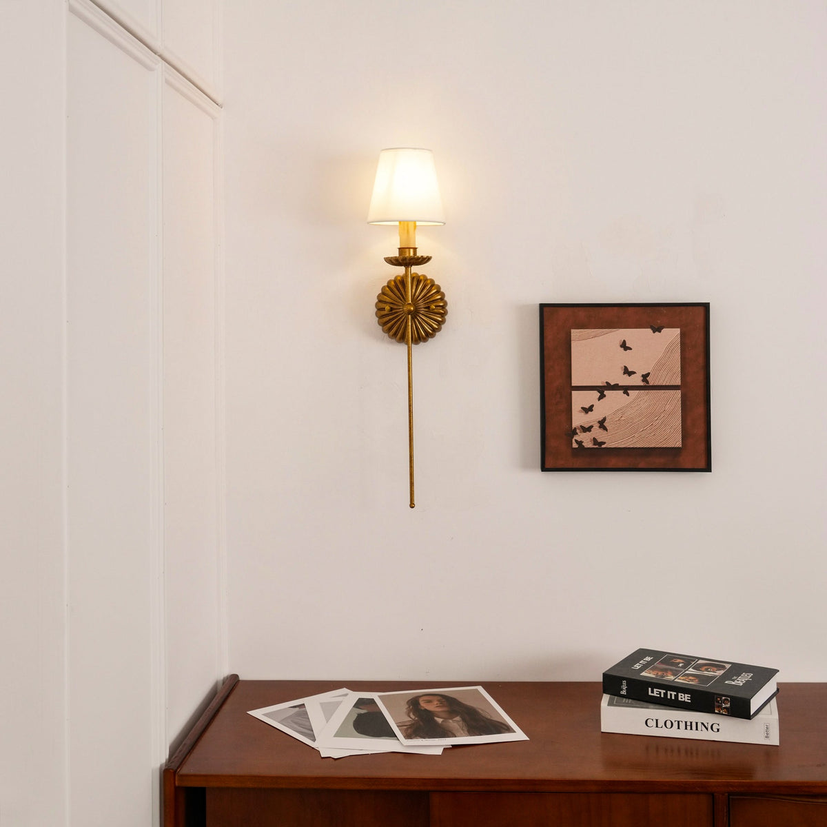 Catina Gold-Leaf Double Wall Sconce