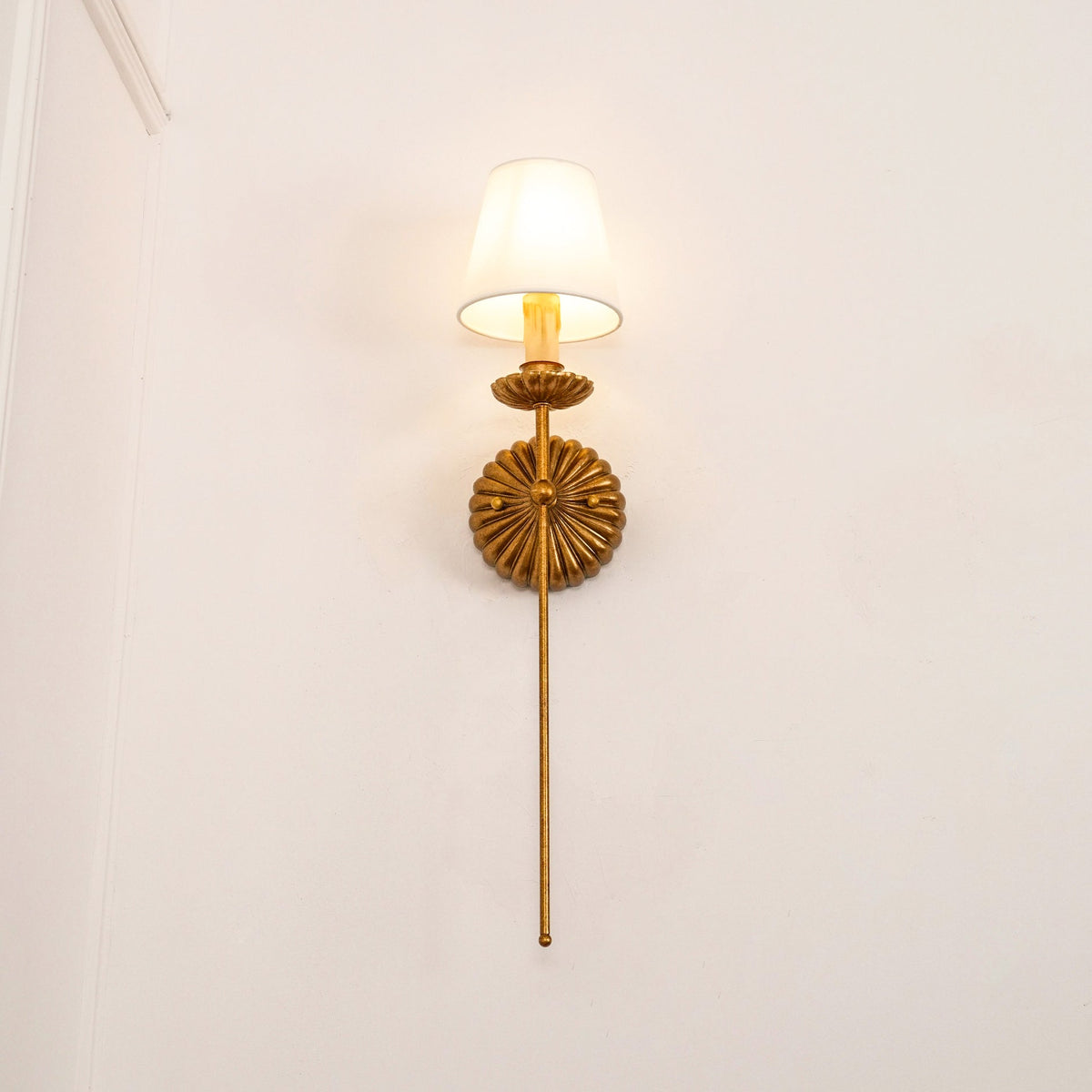Catina Gold-Leaf Double Wall Sconce