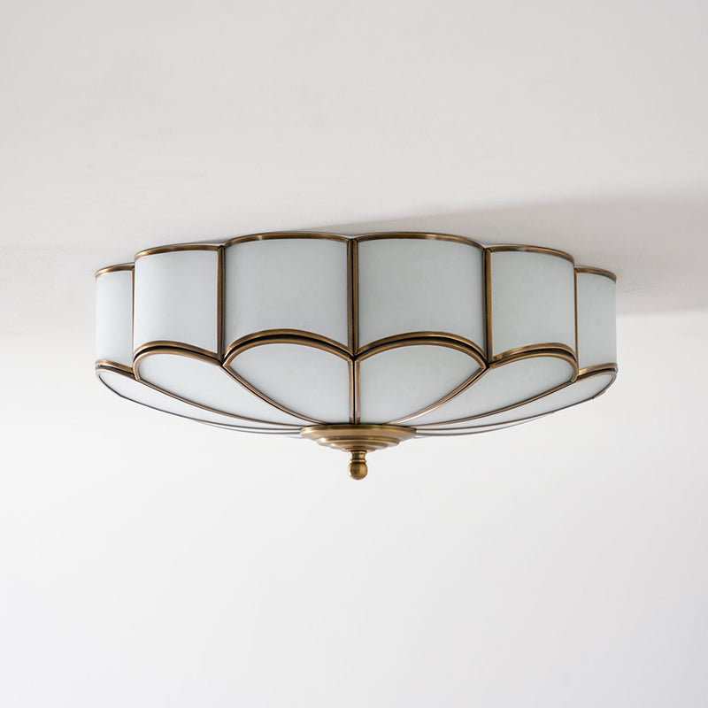 Flower Shape Glass Ceiling Lamp