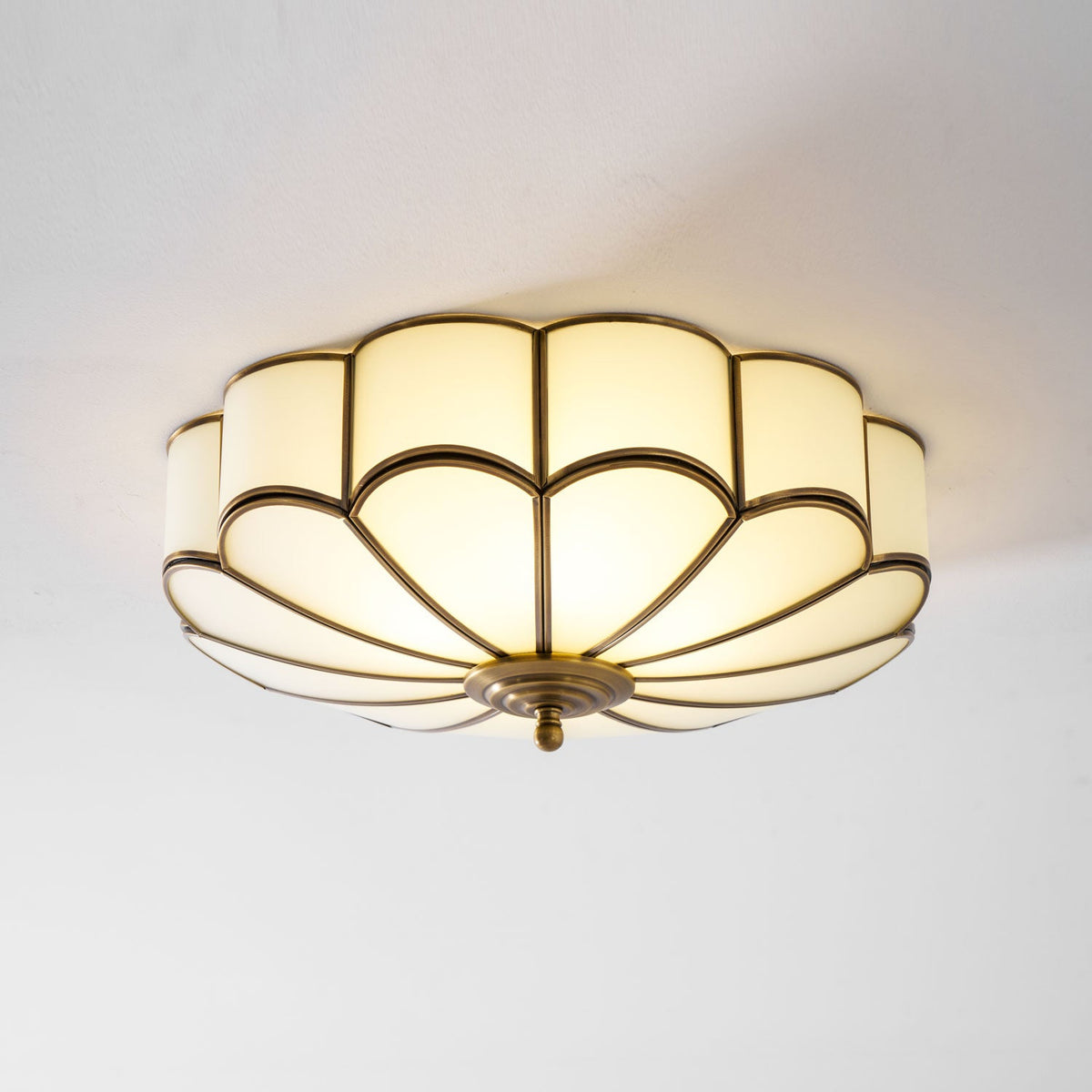 Flower Shape Glass Ceiling Lamp