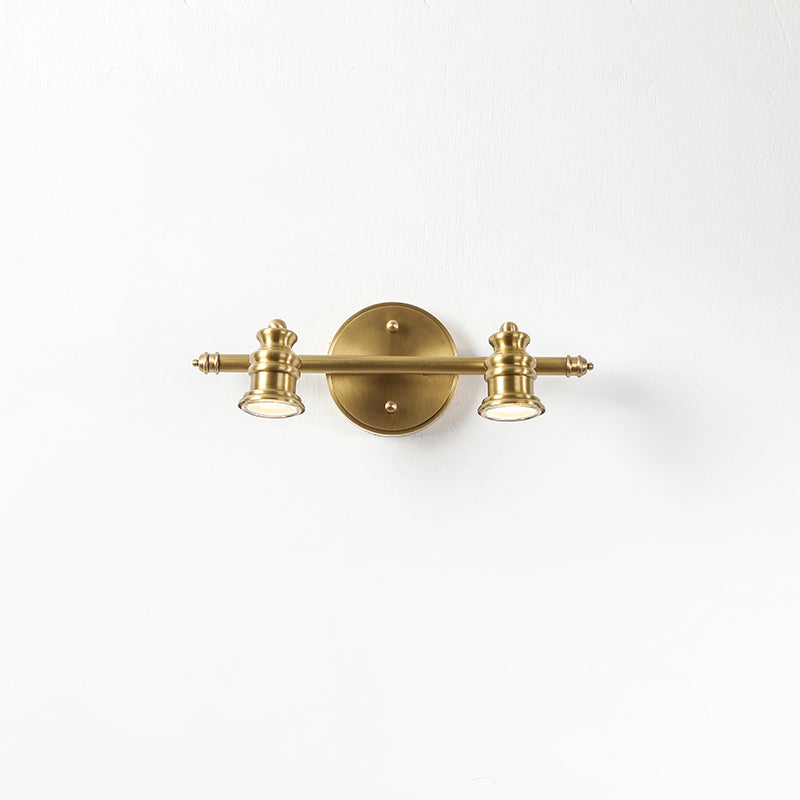 Halophane Brass Spotlight Wall Lamp