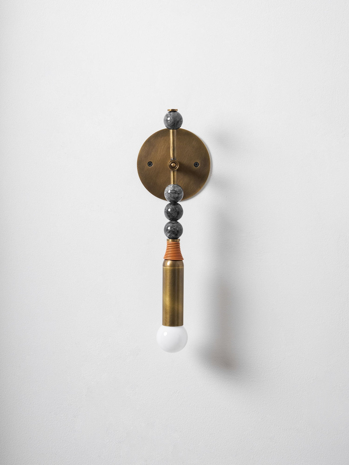 Toam Brass & Marble Wall Lamp