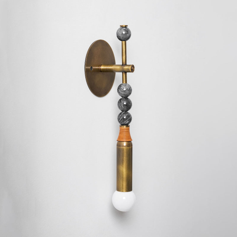 Toam Brass & Marble Wall Lamp