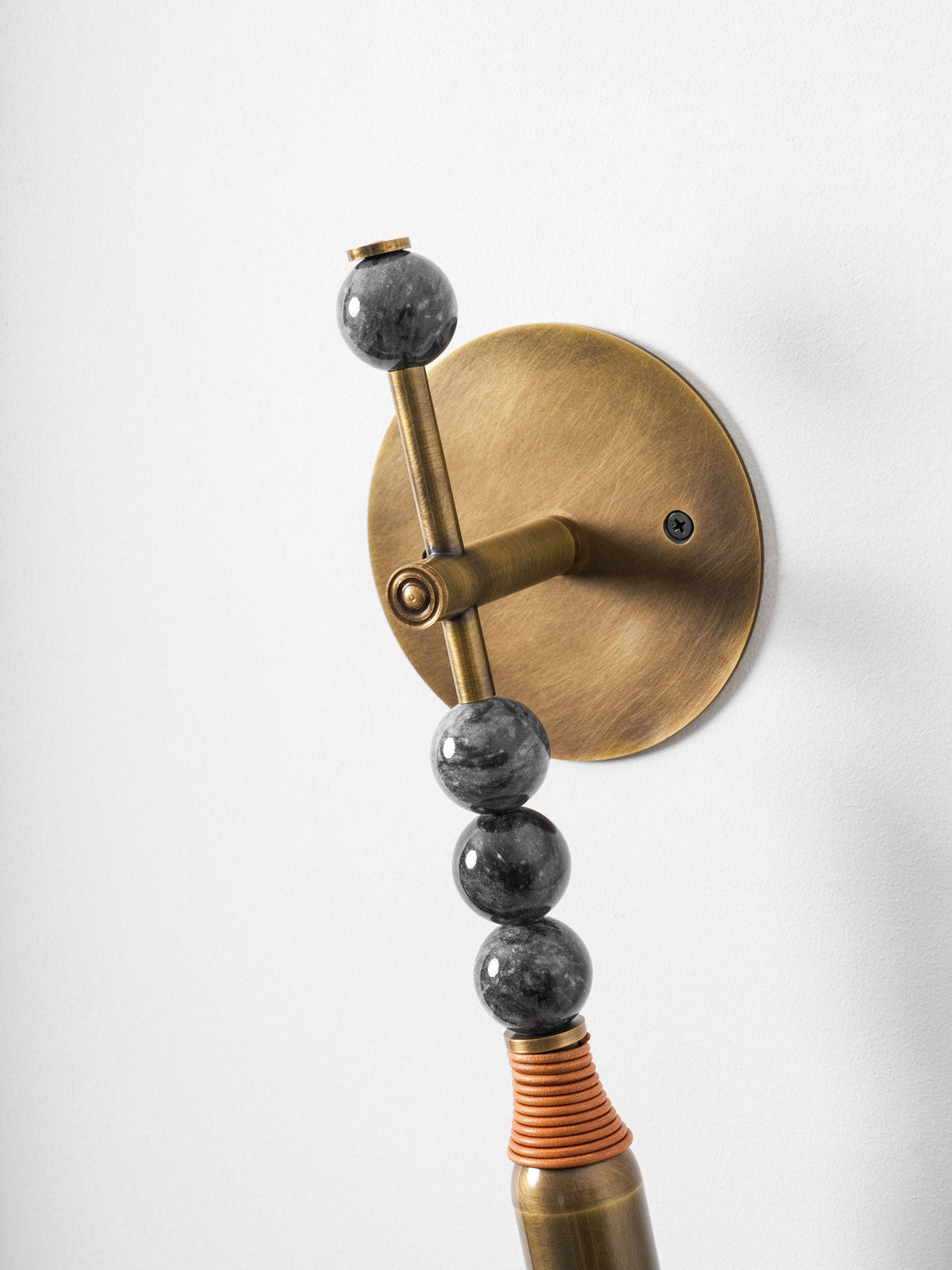 Toam Brass & Marble Wall Lamp