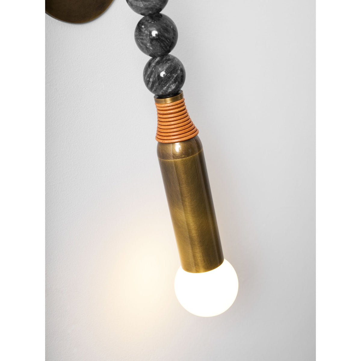 Toam Brass & Marble Wall Lamp