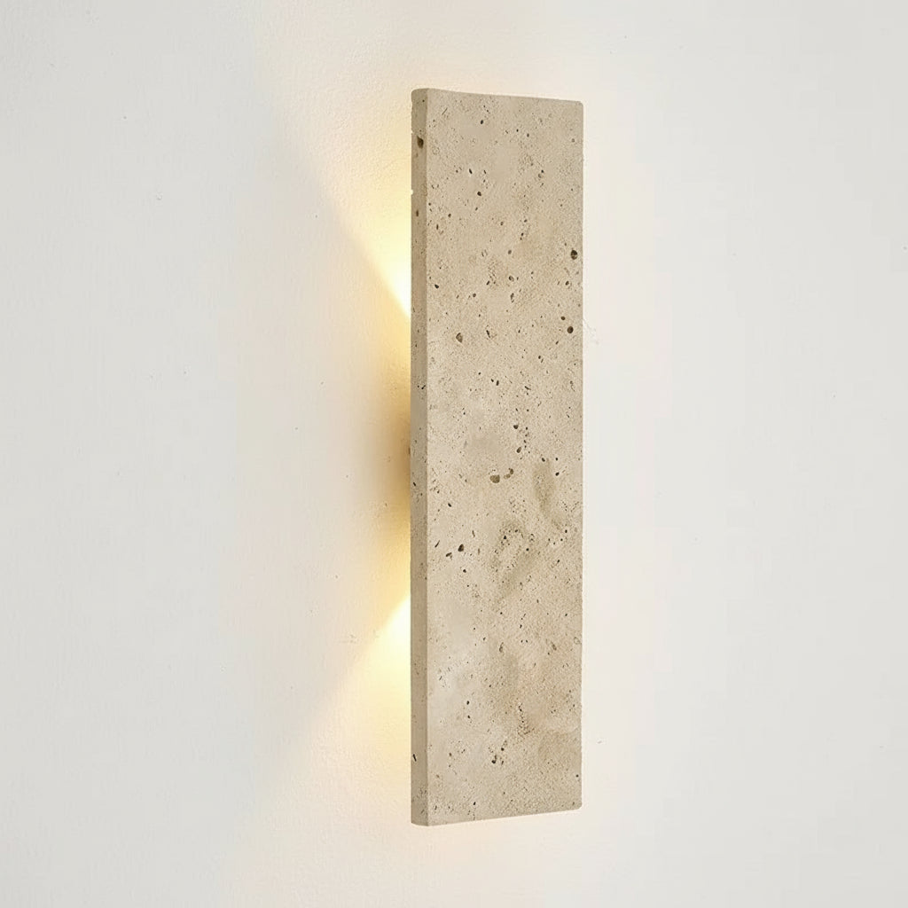 LED Outdoor Wall Sconce | Waterproof Natural Stone Light Fixture for Exterior Walls Outdoor Lighting