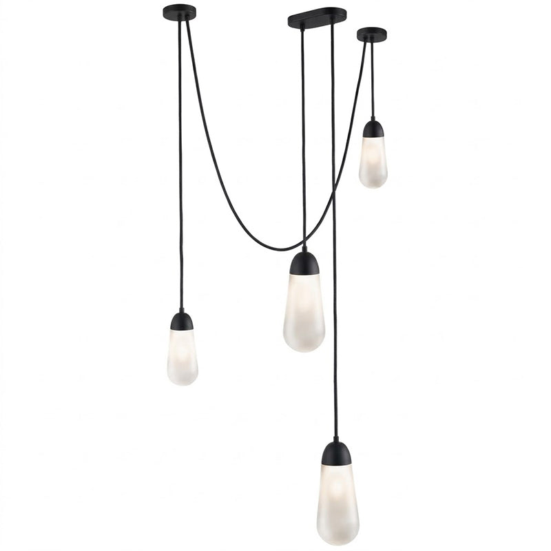 Lariat Swag-Cord Cluster Pendant