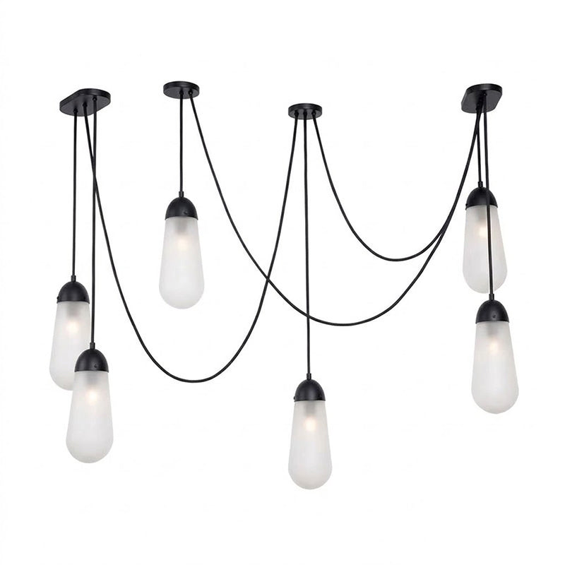 Lariat Swag-Cord Cluster Pendant
