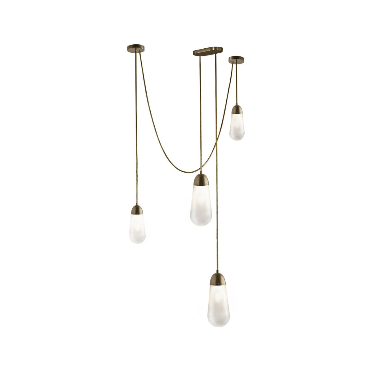 Lariat Swag-Cord Cluster Pendant
