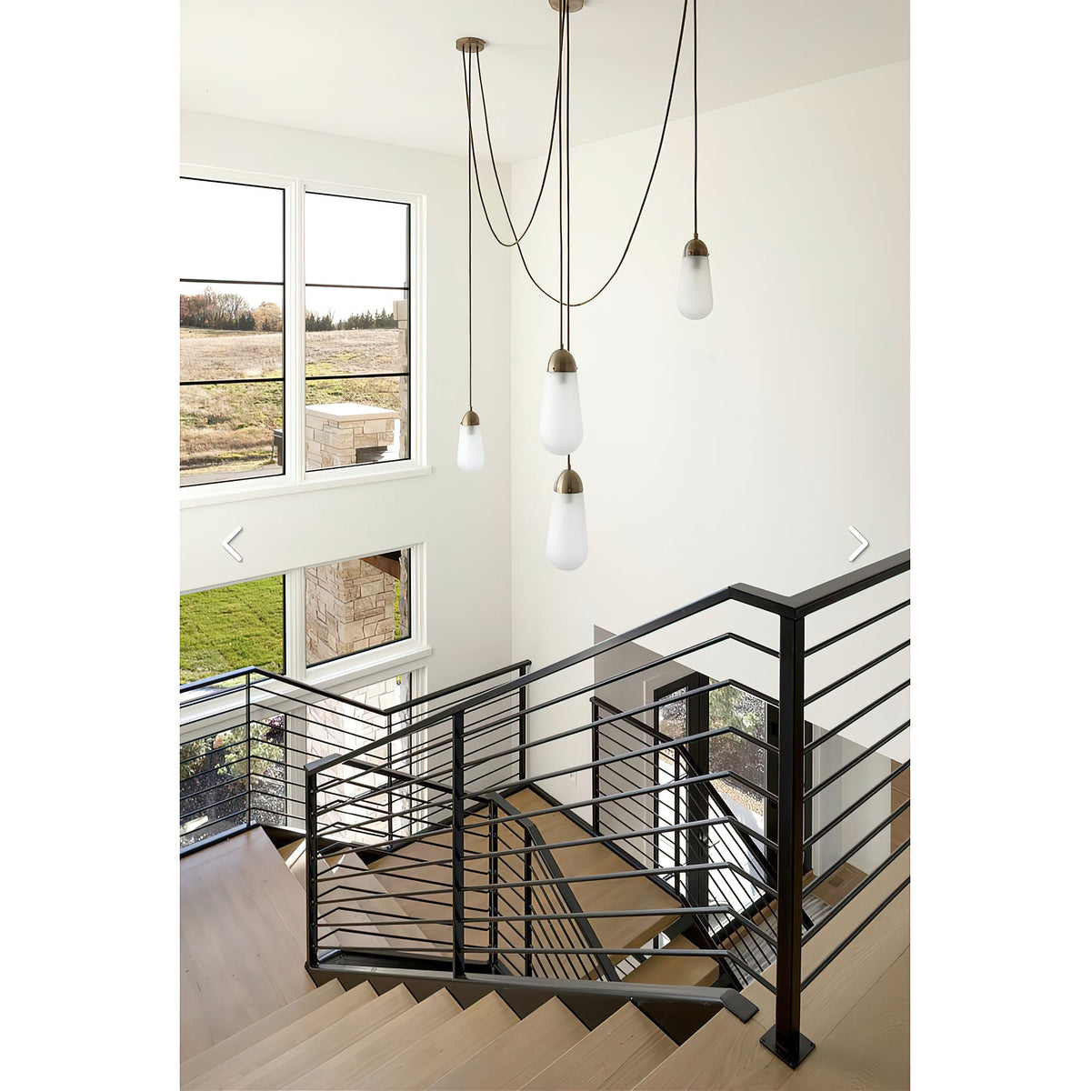 Lariat Swag-Cord Cluster Pendant