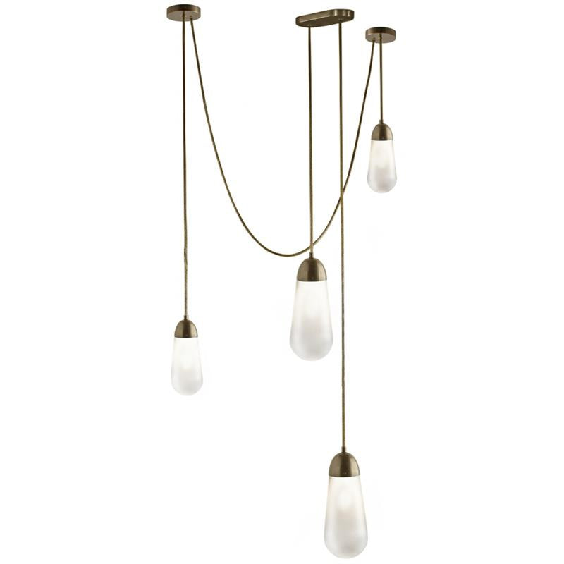 Lariat Swag-Cord Cluster Pendant