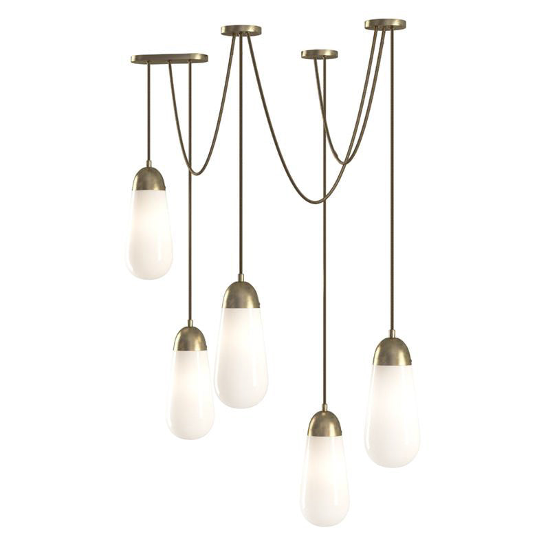 Lariat Swag-Cord Cluster Pendant