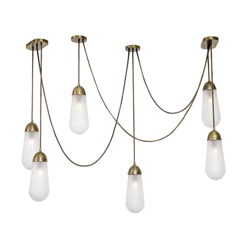 Lariat Swag-Cord Cluster Pendant