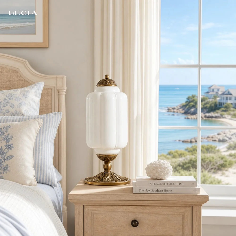 Lumi Fluted Glass Table Lamp