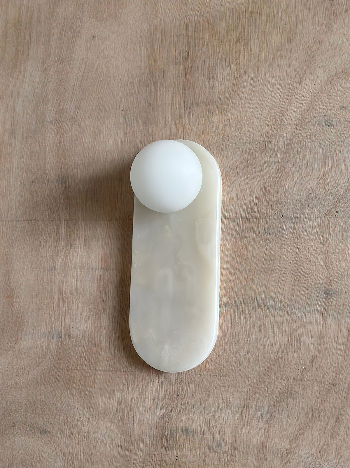 Lucie Onyx & Travertine Wall Lamp