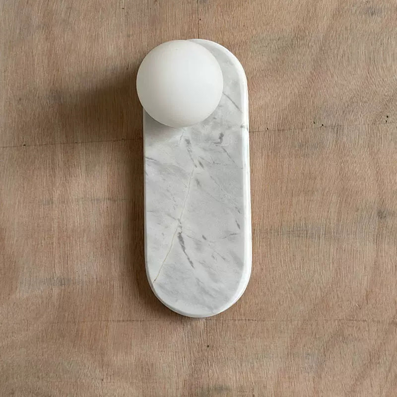 Lucie Onyx & Travertine Wall Lamp