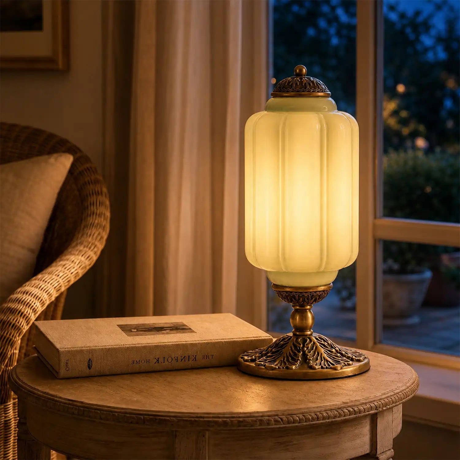 Lumi Fluted Glass Table Lamp