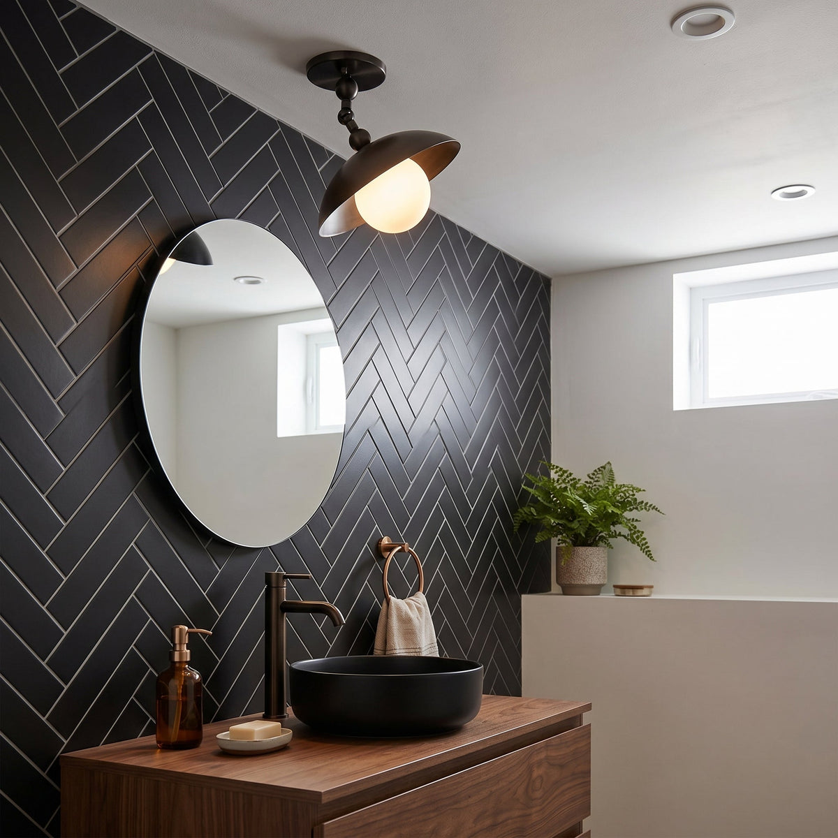 Marie Petite Brass Semi-Flush Ceiling Light