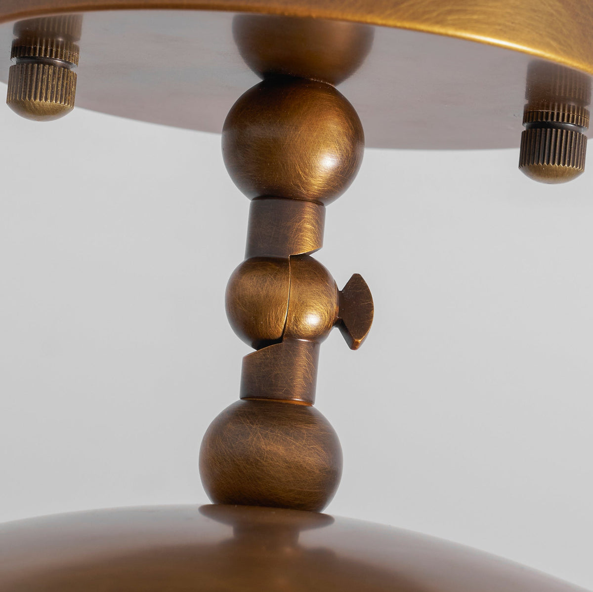 Marie Petite Brass Semi-Flush Ceiling Light