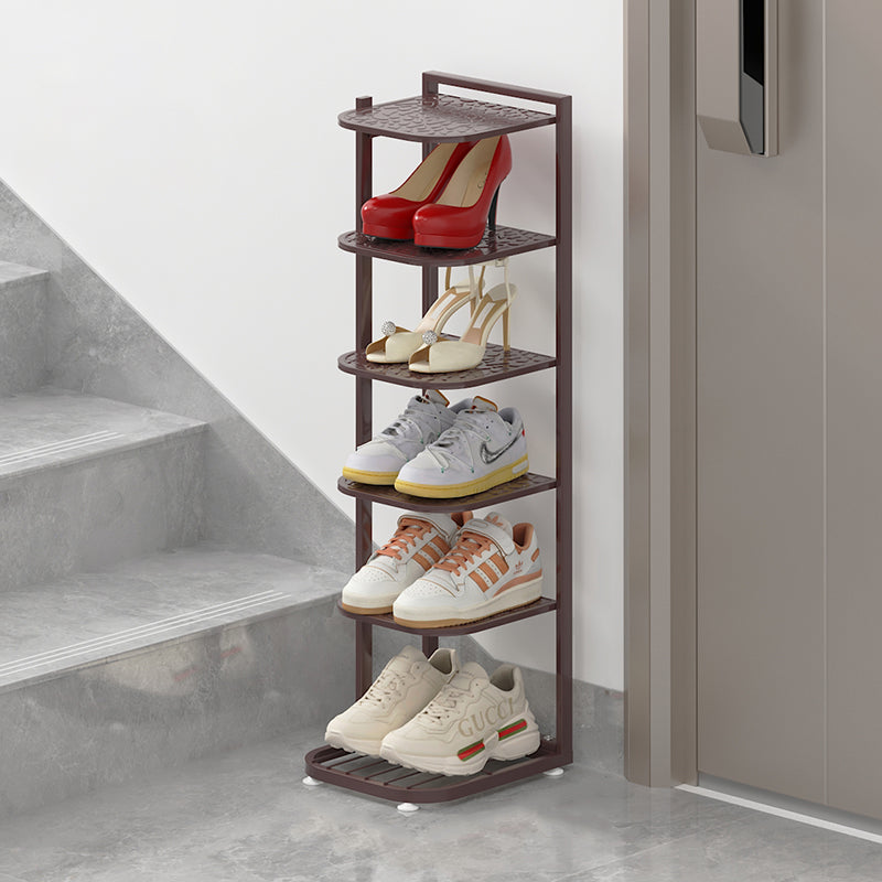 Minimalist Iron Shoe Rack - 5 to 10-Tier Space-Saving Shoe Organizer Shoe Storage