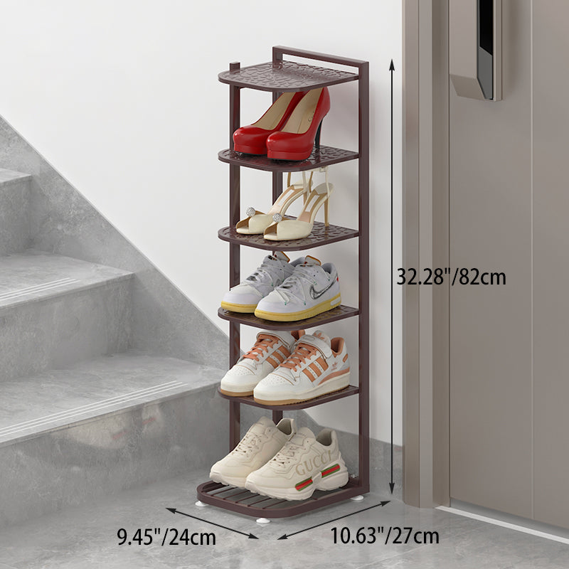 Minimalist Iron Shoe Rack - 5 to 10-Tier Space-Saving Shoe Organizer Shoe Storage