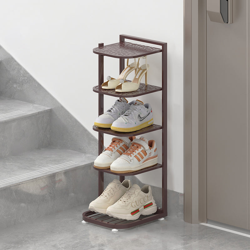 Minimalist Iron Shoe Rack - 5 to 10-Tier Space-Saving Shoe Organizer Shoe Storage