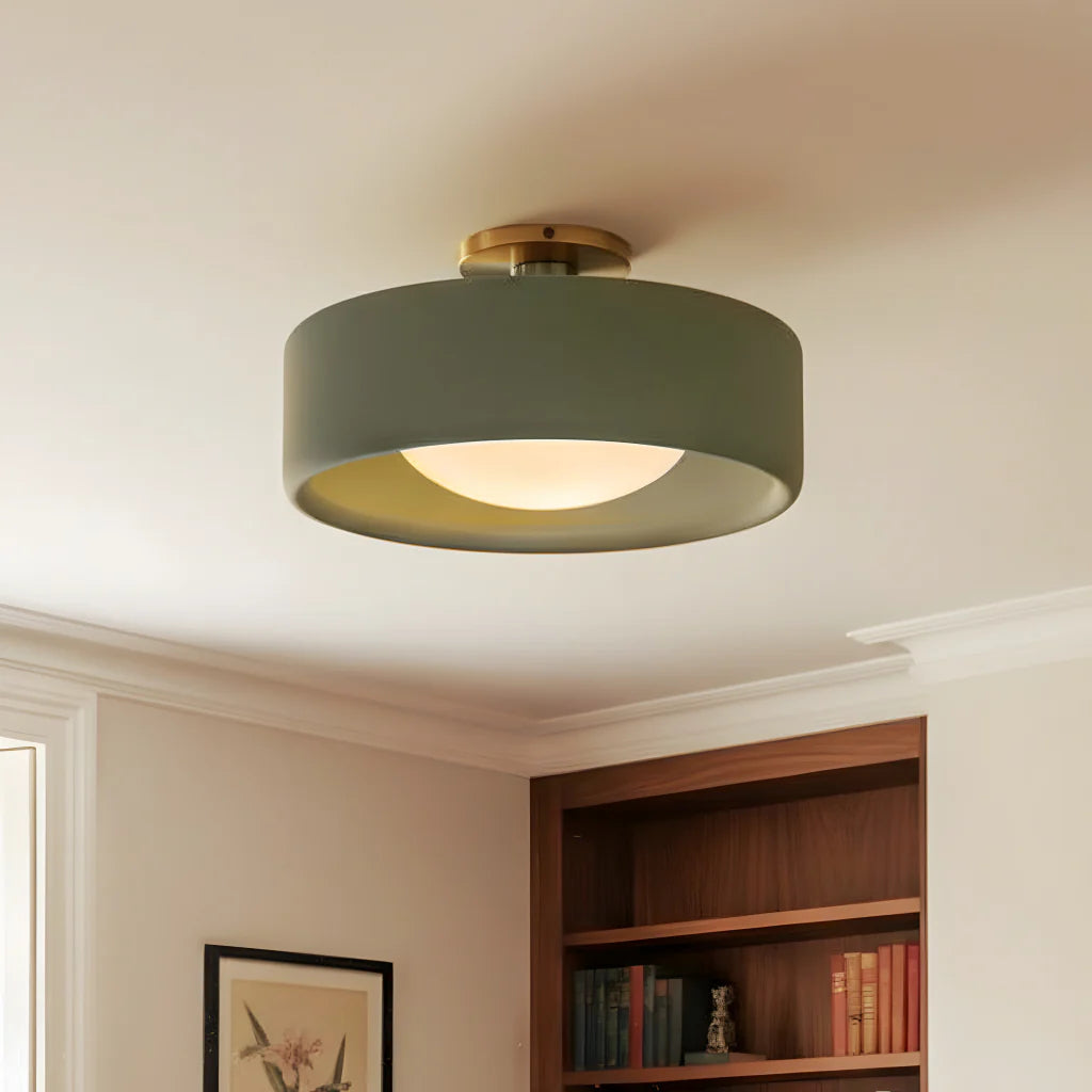 Porcelain Semi Flush Mount Ceiling Light
