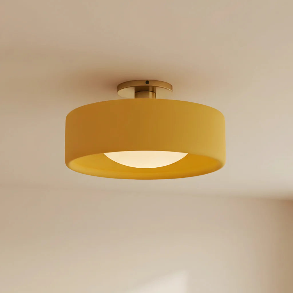 Porcelain Semi Flush Mount Ceiling Light