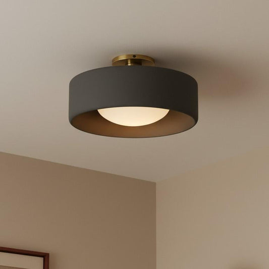Porcelain Semi Flush Mount Ceiling Light
