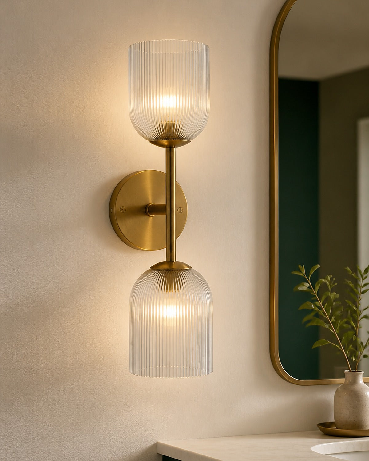 Sconce mounted facing up
