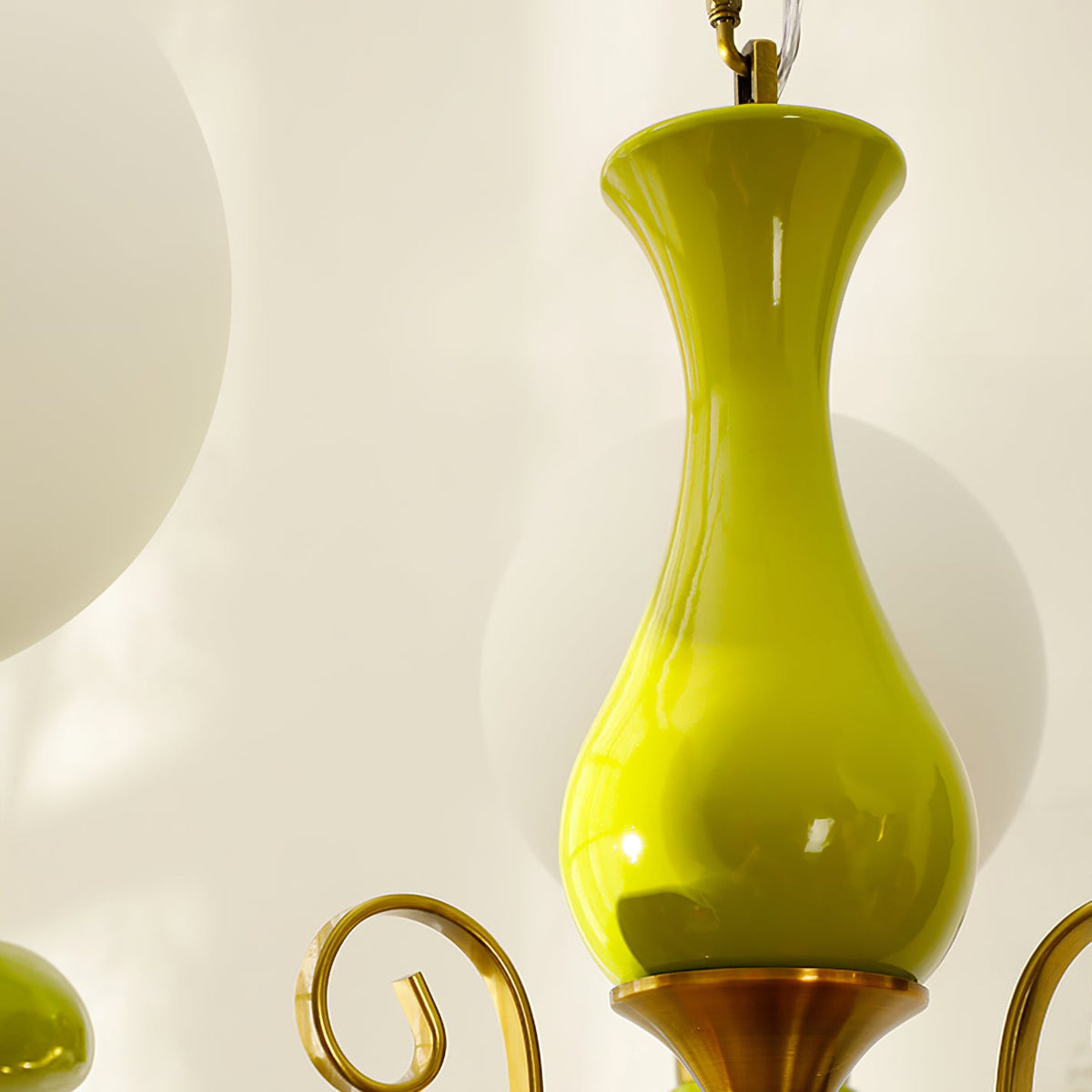 Onyx Iron & Glass Globe Chandelier