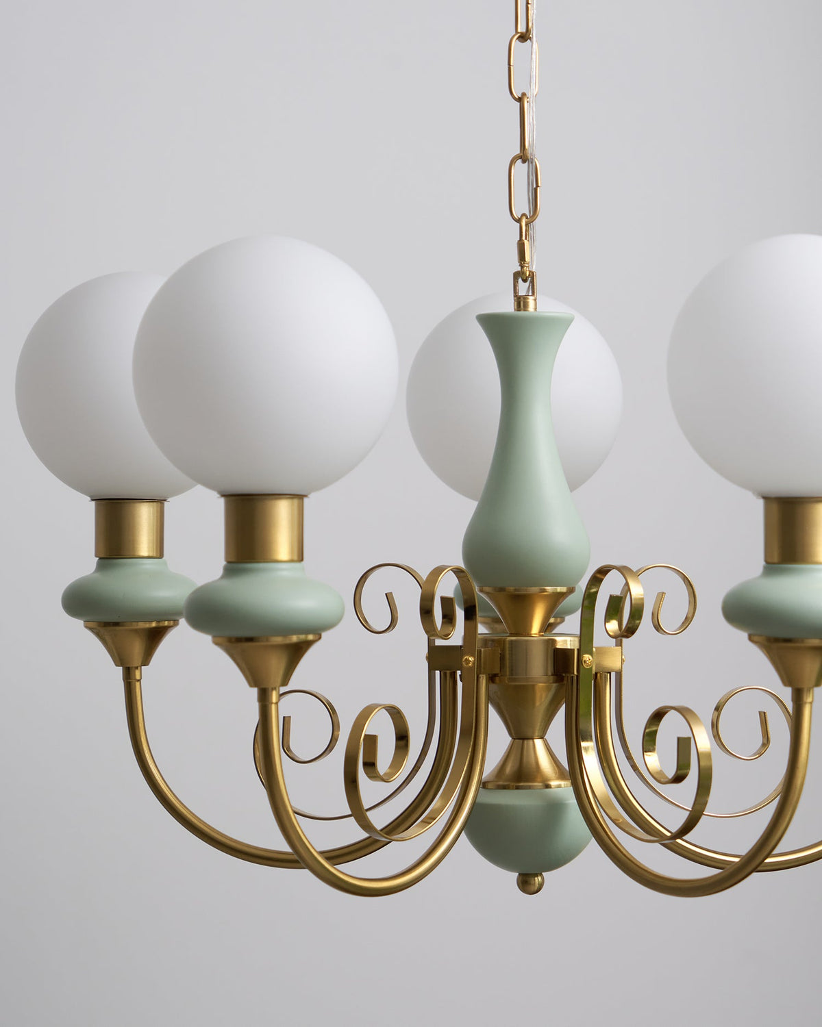 Onyx Iron & Glass Globe Chandelier