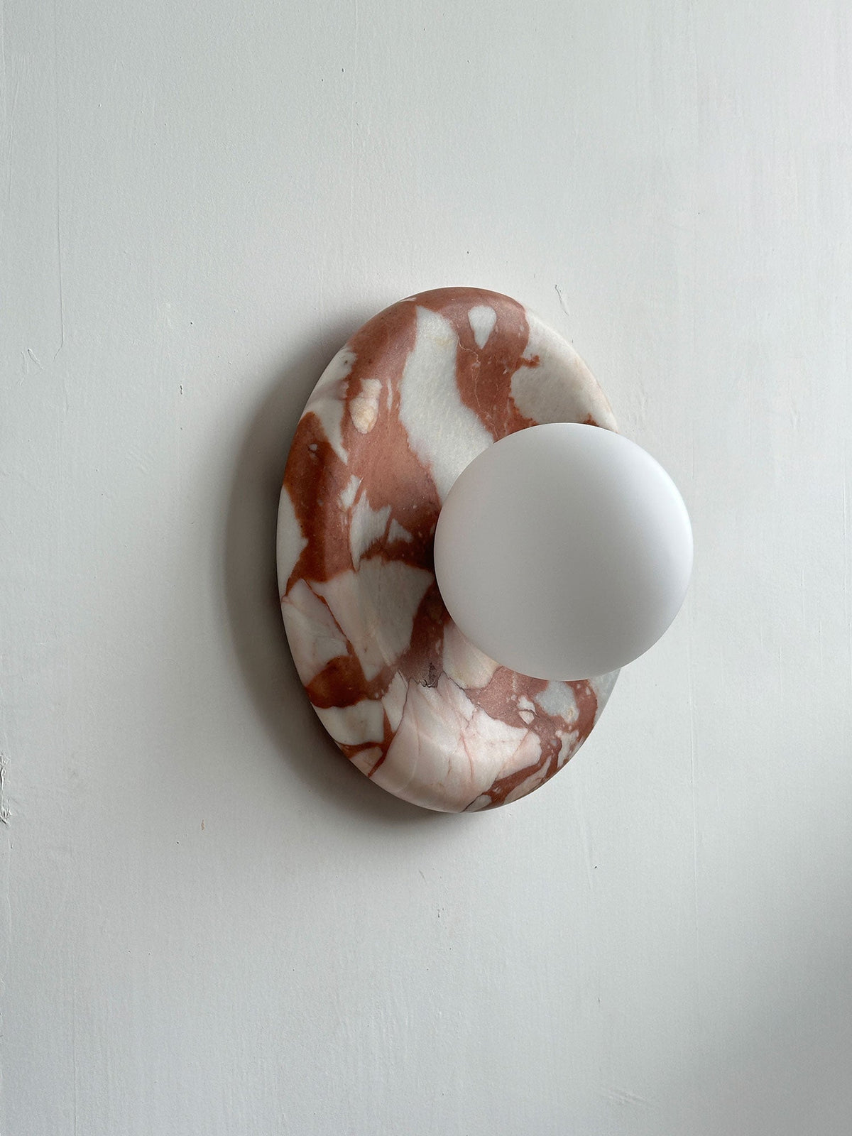 Orli Red Marble Wall Sconce