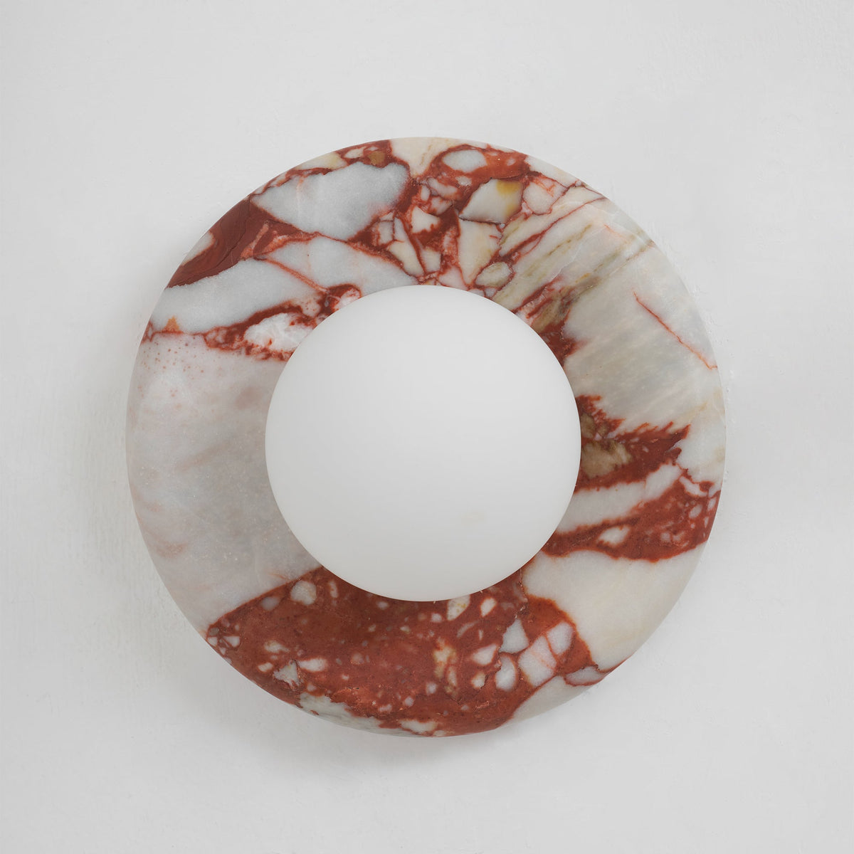 Orli Red Marble Wall Sconce