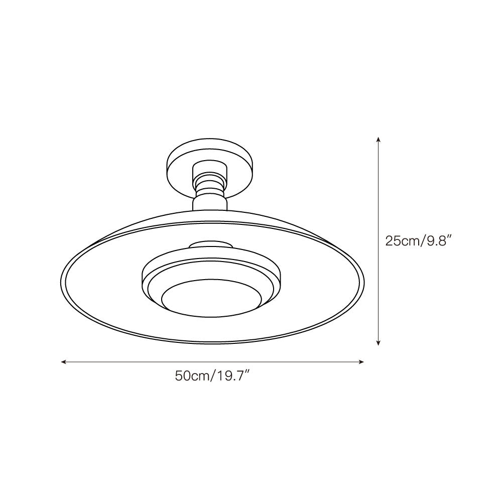 Pot-Lid Flat-Panel Ceiling Light