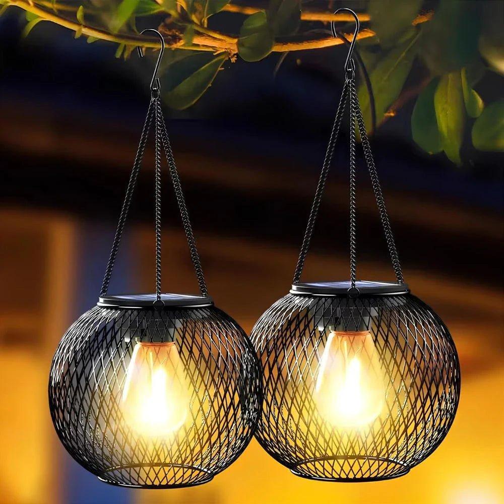 Outdoor Solar Lanterns | Automatic Dusk Sensor Lighting for Patios and Gardens Outdoor Lighting