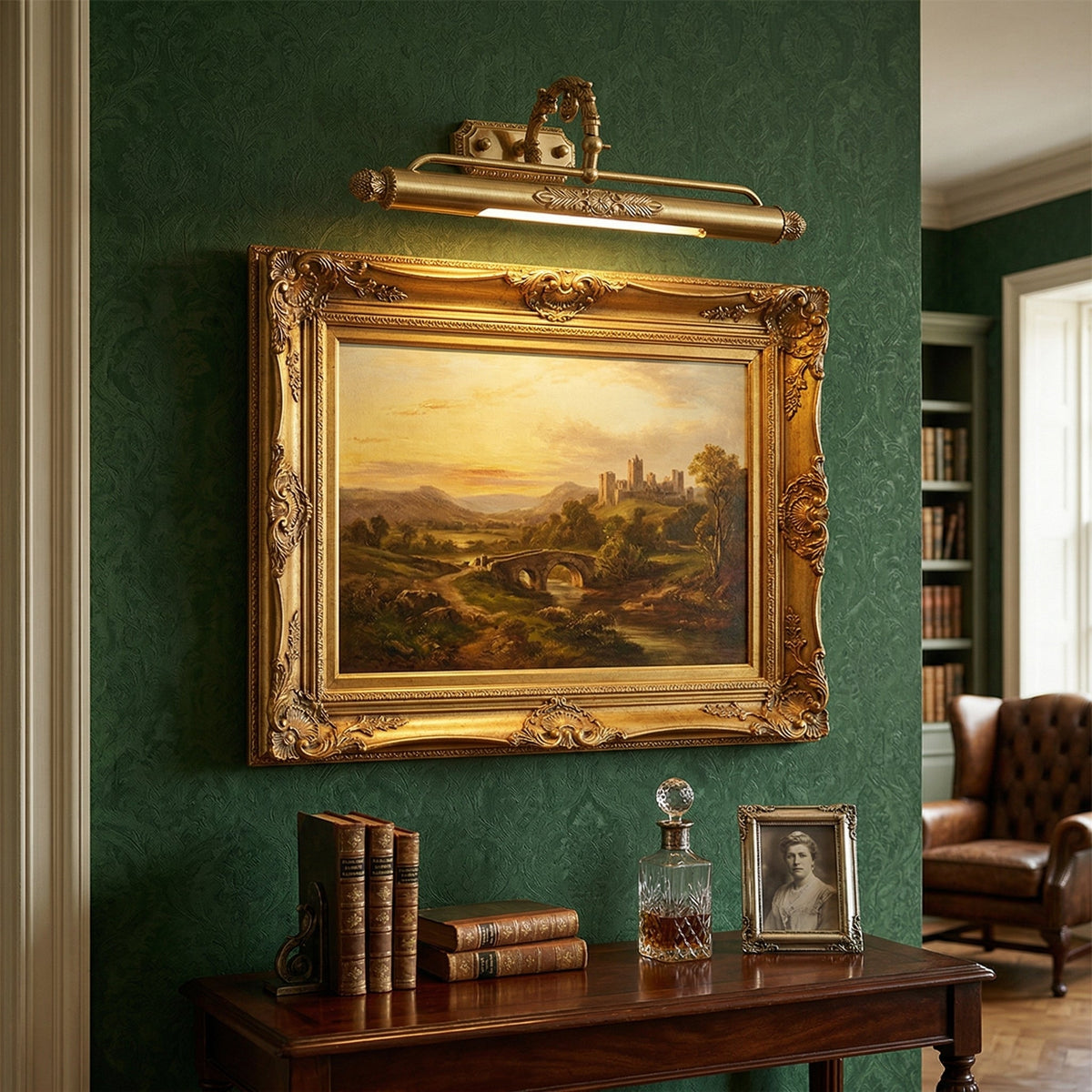 Pania Brass Picture-Frame Wall Light