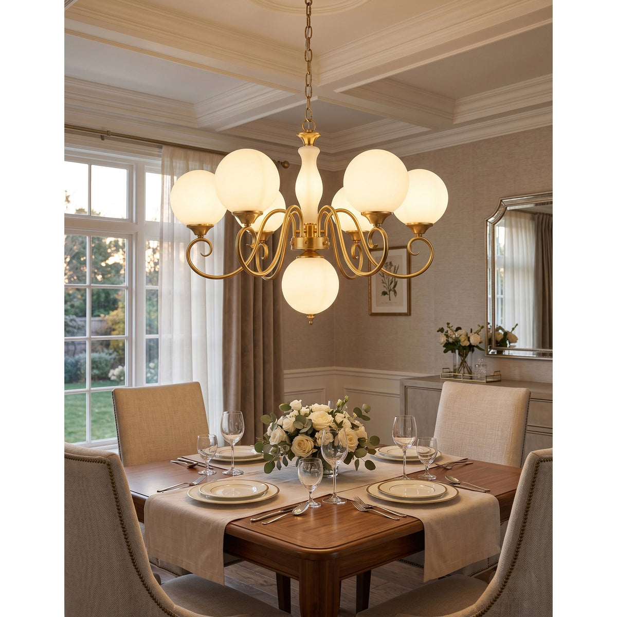 Evelyn Glass Chandelier